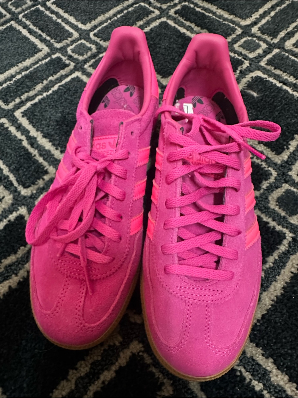adidas Women’s Suede Sneakers - Bright Fuchsia Pink